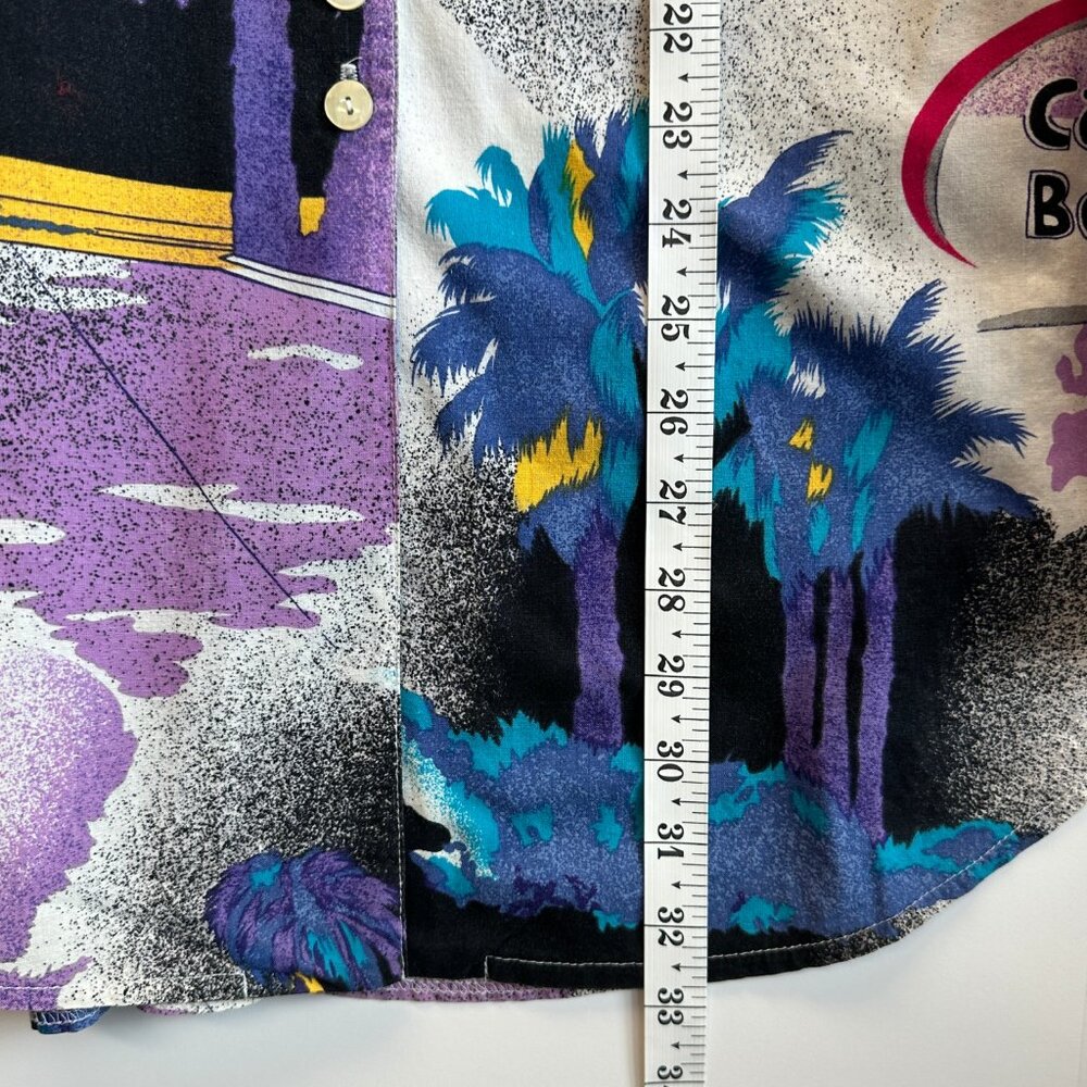 Guess Vintage California Beach Club Shirt 90s Palm Tree Surf Style XL - Picture 5 of 7